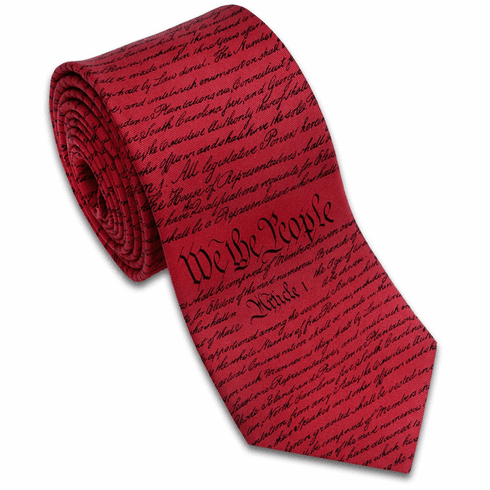 CONSTITUTION NECKTIE RED/BLACK