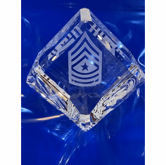 CRYSTAL CUBES WITH LOGO