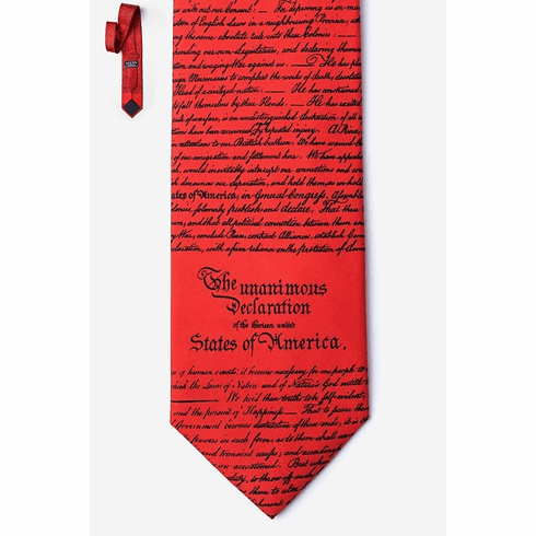 DECLARATION OF INDEPENDENCE SILK TIE