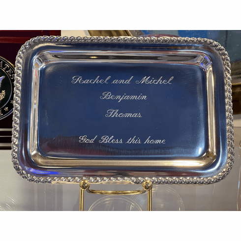 DECORATIVE TRAY WITH ENGRAVING