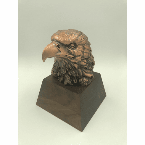 Eagle Head with Walnut Base
