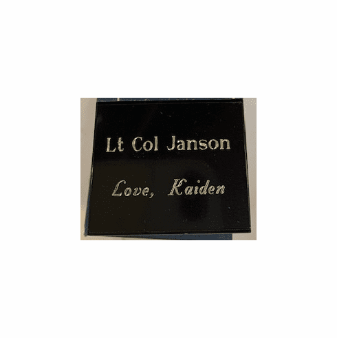 Engraved Name Plate