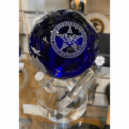 Etched Globe with Logo