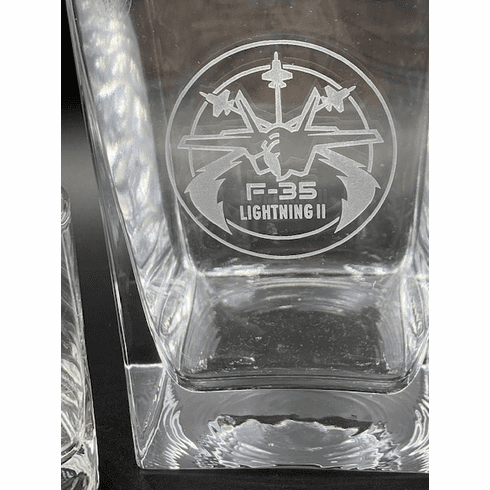 F-35 Lightning II Rock Glass