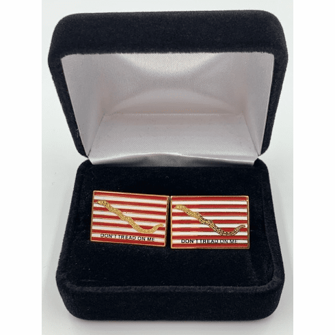 First Navy Jack Don't Tread On Me Cufflink