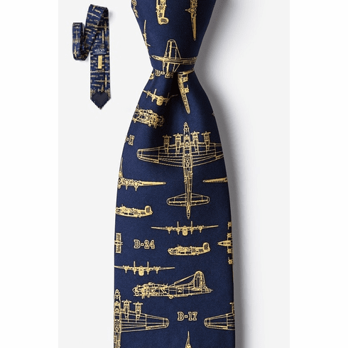 FLYING FORTRESS SILK TIE