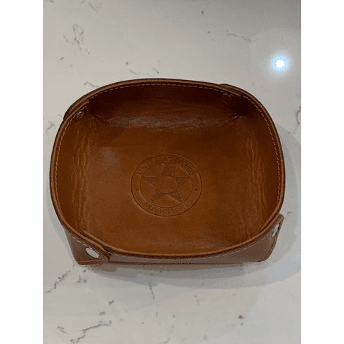 Genuine Leather Desk Tray