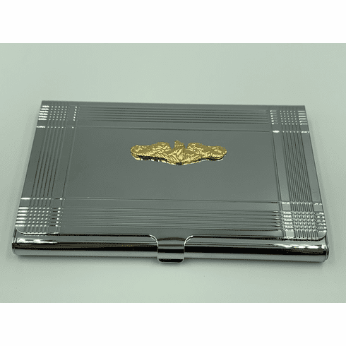 Gold Dolphins Card Case