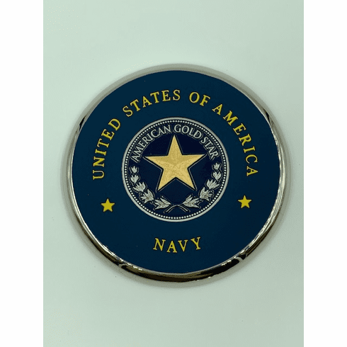 Gold Star Coin Coaster