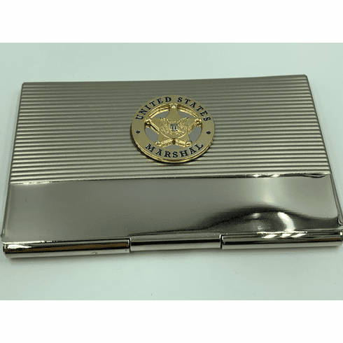 Gold US Marshal Card Case