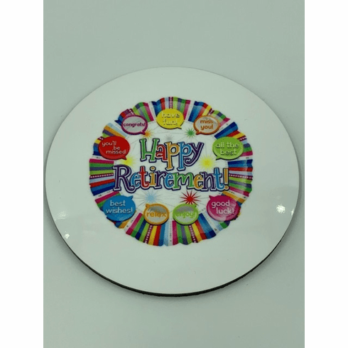 Happy Retirement Coaster