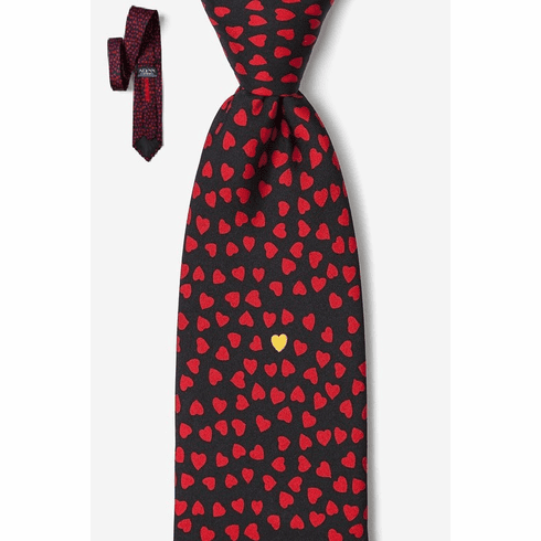 HEART OF GOLD SILK TIE