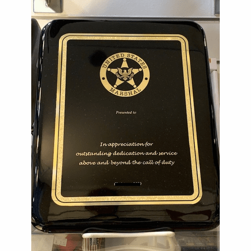 Lasered Black Plaque