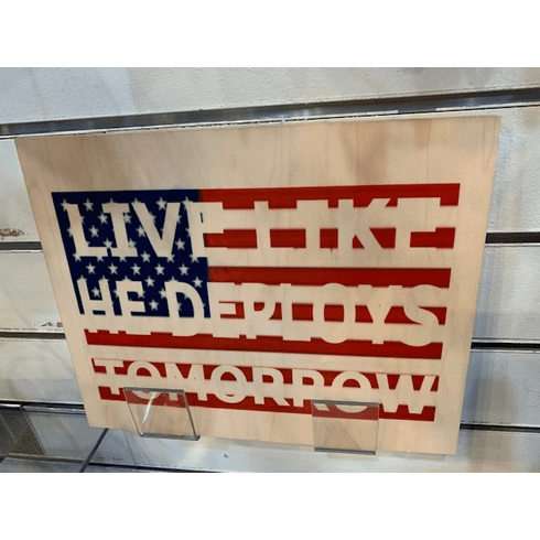 Live Like Decor Plaque