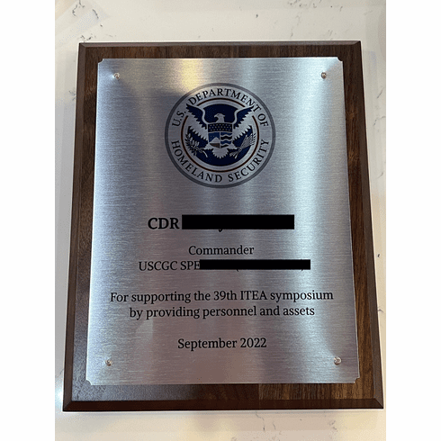 Made in USA plaque
