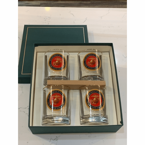 Marine glass set with gift box