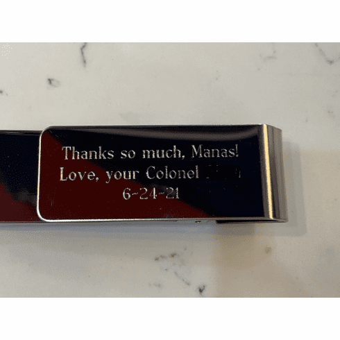 Money Clip Engraving