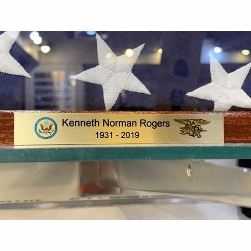 Name Plate with Rank and Insignia