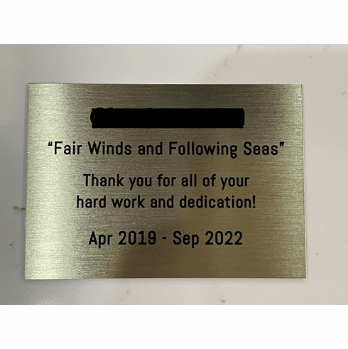 Name Plate with your message