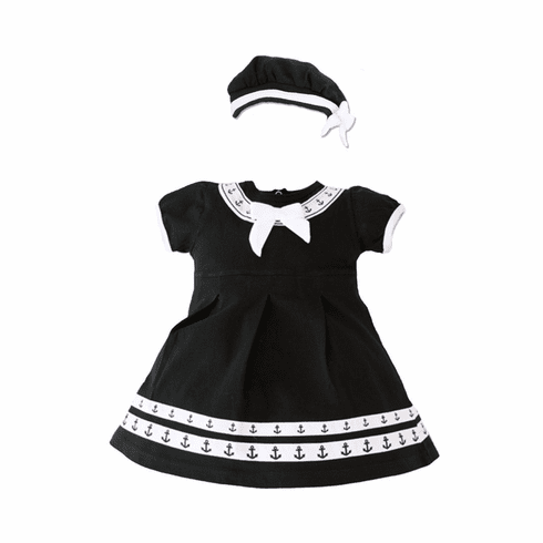 Navy 2pc Anchor Dress w/ Beret