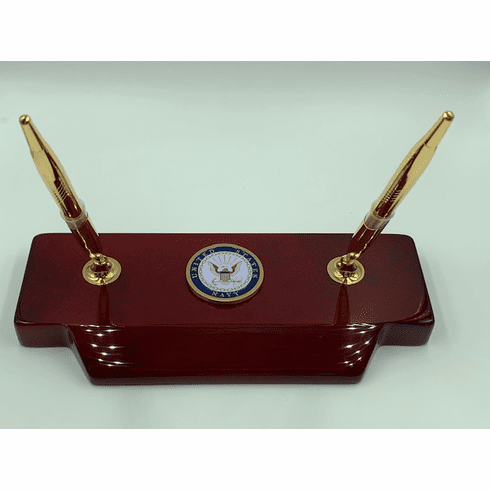 Navy Emblem Coin Pen Set
