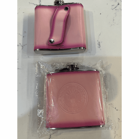 Navy Flask Pink