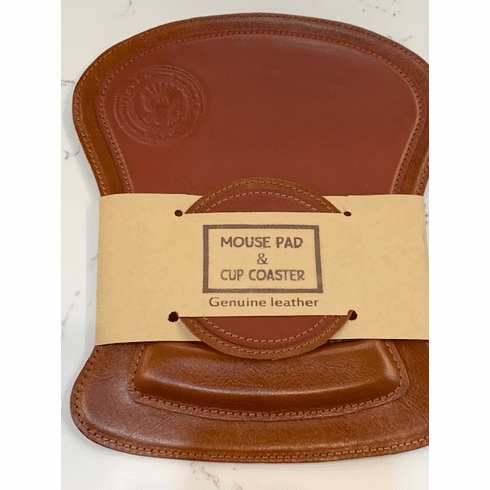 Navy Mouse Pad and Coaster Set