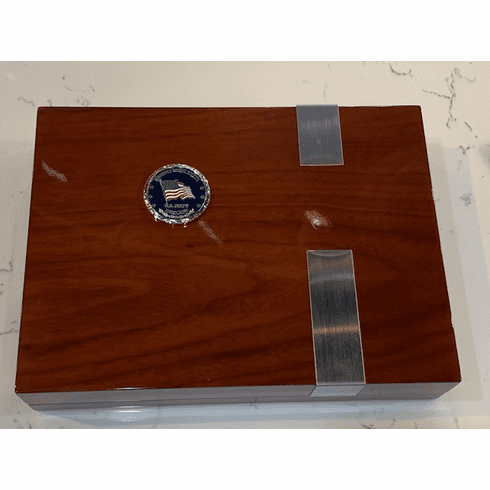 Navy Retired Walnut Humidor