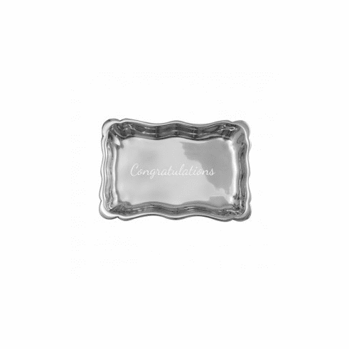 Pewter Scalloped Tray 6�