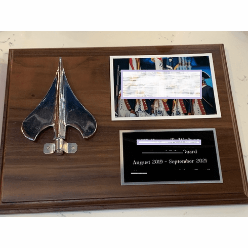 Photo on Metal Plaque