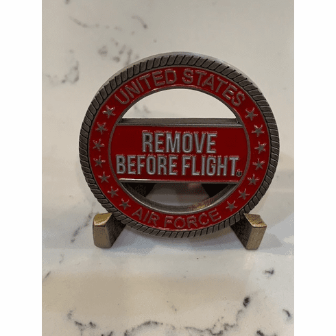 Remove Before Flight Challenge Coin