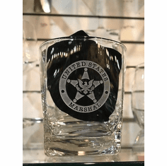 ROCK GLASSES WITH YOUR LOGO AND INSIGNIAS