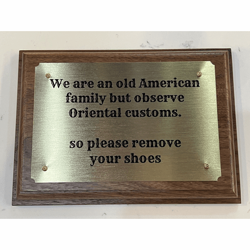Sample Plaque 
