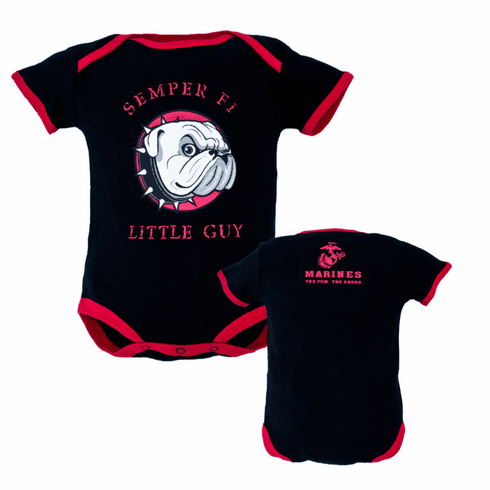 “SEMPER FI LITTLE GUY” INFANT BODYSUIT