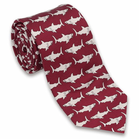 SHARKS SWIMMING NECKTIE
