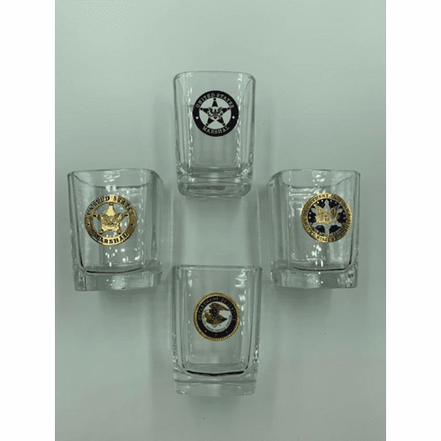 Shot Glass with Emblems