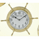 SOLID BRASS SHIP WHEEL CLOCK