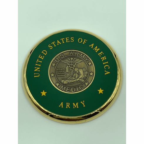 U.S. Army Medic Coin Coaster
