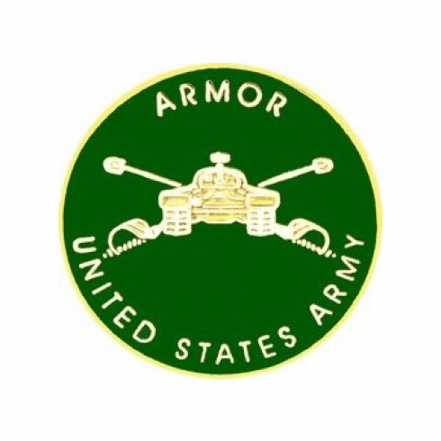 United States Army Armor Pin (3/4 inch)