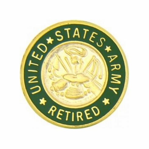 United States Army Retired Insignia Pin