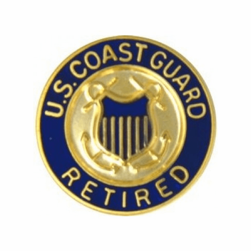 United States Coast Guard Retired Insignia Pin