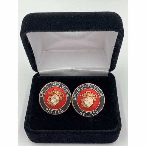 United States Marine Corps Retired Insignia Cufflink
