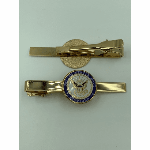 United States Navy Retired Tie Bar