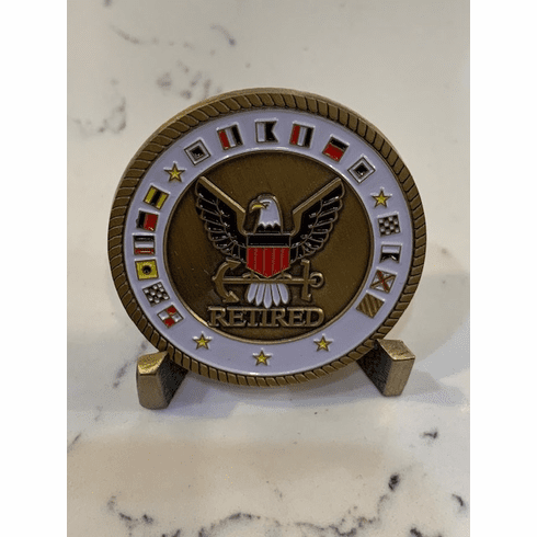 US Navy Retired Challenge Coin