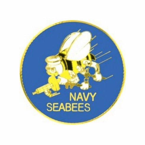 US Navy Seabees Insignia Pin