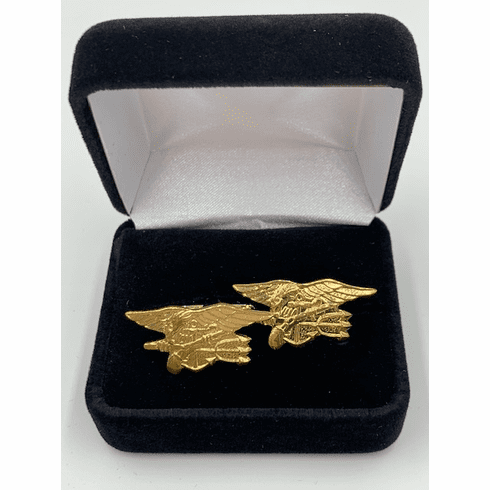 US Navy Seal Insignia Badge - GOLD Cufflink