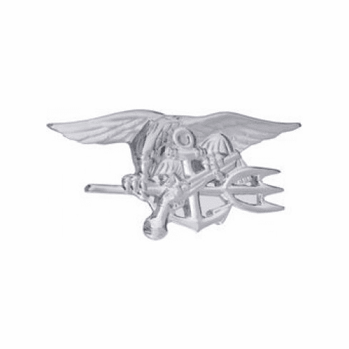 US Navy Seal Insignia Pin - BRIGHT NICKEL
