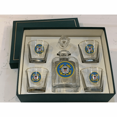 USCG Decanter Set w/Gift Box
