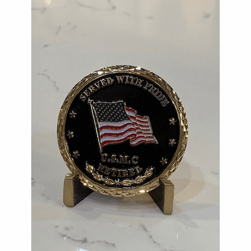 USMC Retired Coin - Served with Pride