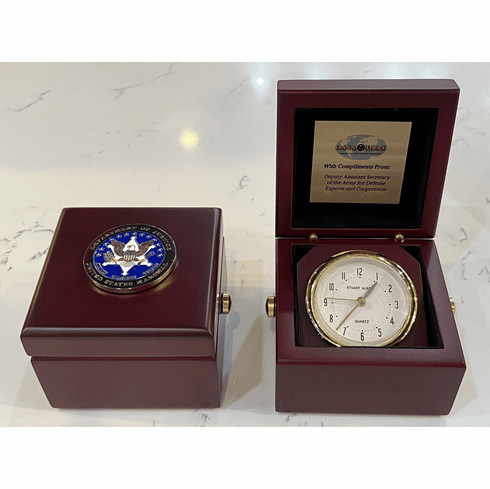USMS Seal Clock with Engraving